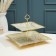Storyta "Stone", 2 levels, beige color with gold