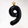 Foil ball 40 "Figure 9 with the crown", the color is black