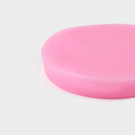 Mold "Gemstones", silicone, d = 7.3 cm, pink color-4