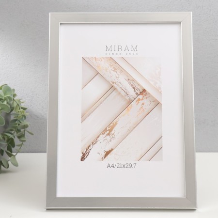 Photo frame Plastic "Mira" 21x29.7 cm 647261-4, silver (plastic screen)