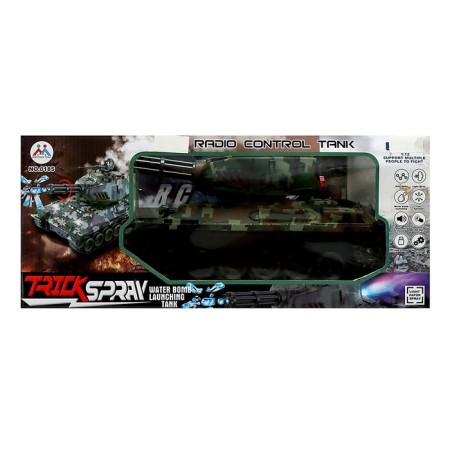 Army tank, radio control, sound, shoots gel bullets, green-13