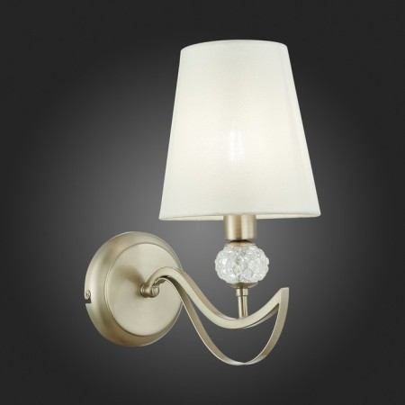 Wall lamp EVOLUCE. Sle111201-01. Bergamo. 1x40 W, E14, 15x29.5 cm, Nickel color, transparent-2