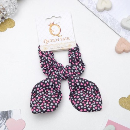 Hair gum "Orbit with ears" hearts, mix