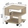 Journal table "Salou", 450 × 450 × 465 mm, sonoma oak color