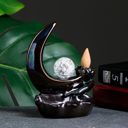 Set of incense on the stand "crescent" 10x5x13cm-1