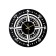 Watch Wall Interior "Compass", smooth move, D-40 cm, black