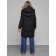 Coat insulated winter female, size 50, black color