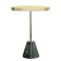 Coffee table Kaya, 408 × 408 × 530 mm, golden / green color