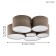 Chandelier Pastore 1, 6x40W E27, white color