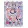 Gift notebook, a6+ 132 sheets, color block, with a stream on a magnet, PVC cover, "anime", mix