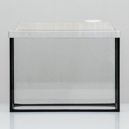 Aquarium "rectangular" with a lid, 15 liters, 34 x 17 x 25/30 cm, bleached oak-1
