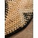 Plate decorative wicker rattan "flower", 45x45x7 cm, black and white