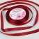 Satin tape, 10 mm × 23 ± 1 m, cherry color No. 37