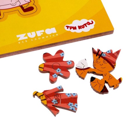 Wooden figured puzzle "Caramel", Kids S-4