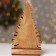 New Year's decor with backlight "Christmas trees and a deer with a bell" 13.5 × 5 × 22 cm, green