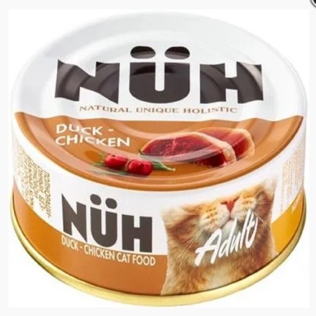 Wet feed nuh duck and beree chicken for adult cats 100 grams