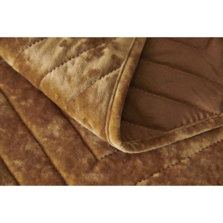 A set with a blanket "Fernand", size 240x260 cm, 50x70 cm - 2 pcs, mustard color-2