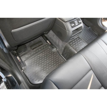 3D mats in the BMW 5 salon (F10) I, 2010-2013 4 pcs. (polyurethane)-1