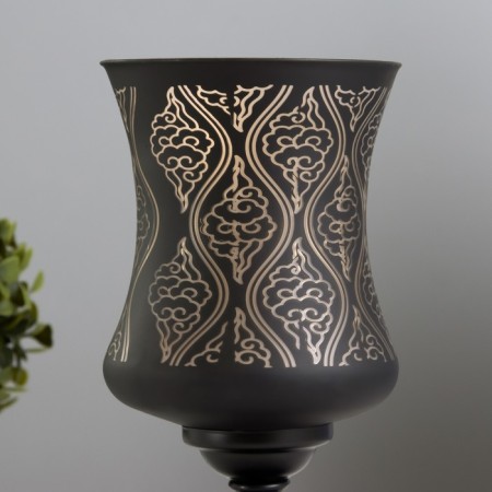 Aroma lace with backlight "Patterns" GU10 35W+RGB black 11x11x23 cm-3