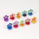 Printing color "stars", set of 10 pcs., Mix