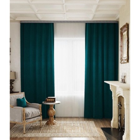 Curtain "Dundi", size 180x260 cm, emerald color