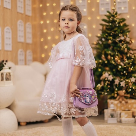 Baby bag on a valve, lilac color-4
