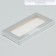 Silver chocolate box, with a window, 17 x 8.5 x 1.5 cm
