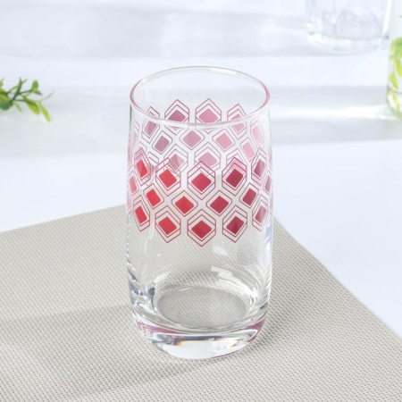 High glass glass "Romb", 330 ml, lilac color-4