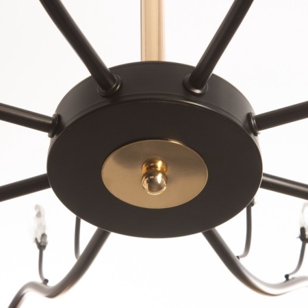 ARISA chandelier 8he27 40W black and gold 80x80x40 cm-5