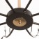 ARISA chandelier 8he27 40W black and gold 80x80x40 cm