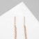 Earrings with pearls "chains" affection, color mix
