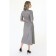 The dress fitted from artificial suede, size 44