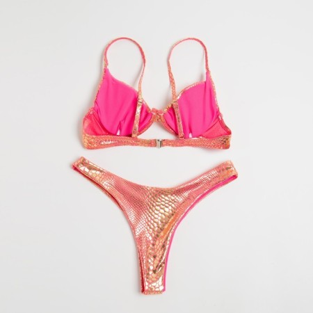 Swimsuit female separate minku pink color, size 42-7