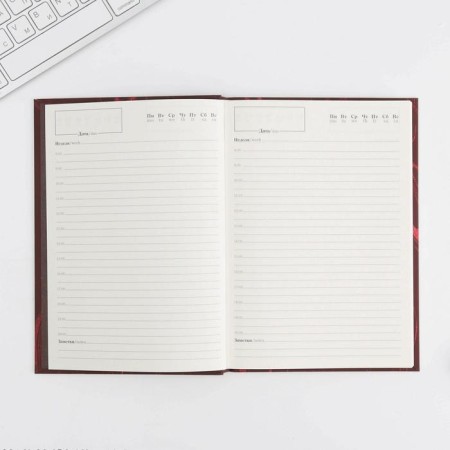 New Year. Diary with embossing "My important things", a solid cover, A5, 80 sheets-1
