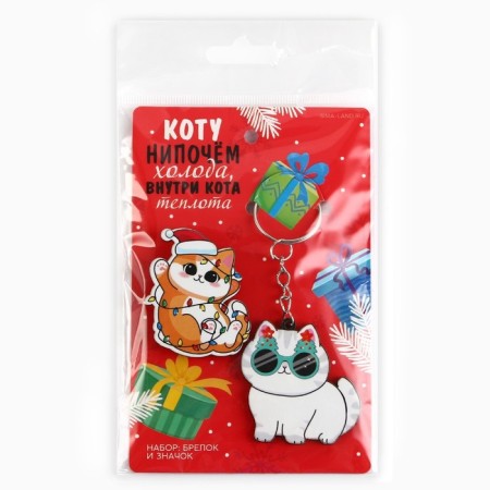 Gift set "Kitty" icon and keychain, 8.3 x 12 cm-7
