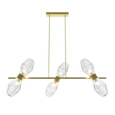 Suspension lamp Maytoni Mod325PL-06G, 6XG9, 28W, 100x25x96 cm, color gold