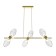 Suspension lamp Maytoni Mod325PL-06G, 6XG9, 28W, 100x25x96 cm, color gold