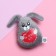 Soft toy-Magnet "You are the best", bunny