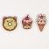 Restoring diamond mosaic on wooden magnets "Sweets"