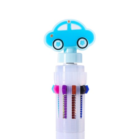 Multi-color ballpoint pen Calligrata "Schepinner", automatic, 10 color, node 0.7 mm, blue-3