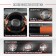 Leather braid, m black Skyway, with orange inserts, s01102362