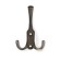 Furniture tundra hook TKT003 Light, three -rod, bronze