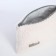 Lightning cosmetic bag, Textura, white color