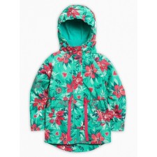 Vetrovka for girls, height 104 cm, emerald color
