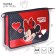 A4 labor folder, with a zipper, with the effect of metallic, Minnie Mouse
