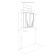 Cabinet "minimum", suspended, double -barrel, white color