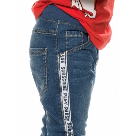 Pants for boys, height 110 cm, blue color-4