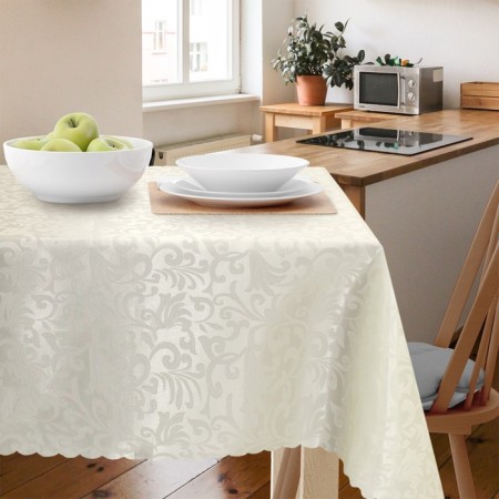 Venice tablecloth, size 140x240 cm, beige color
