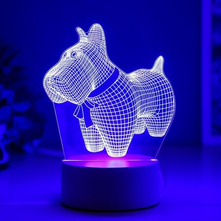 Light "Dog with Bantik" Led RGB from the RISALUX network-3