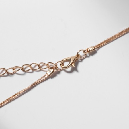 Beads "caramel", bead No. 16, gray color in gold, 54 cm-3
